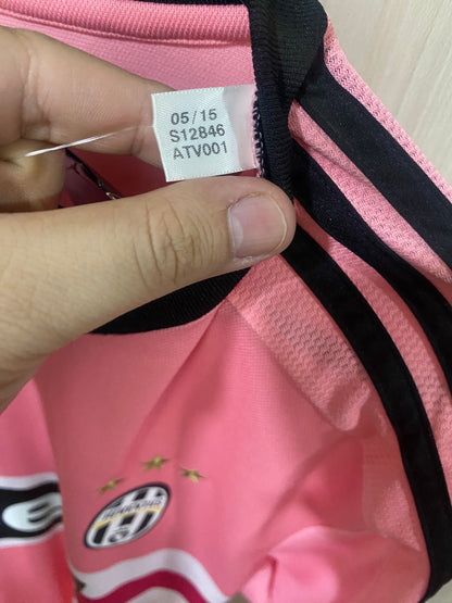 Juventus Away Shirt Pink 2015 - Size XL (58 x 78 cm)
