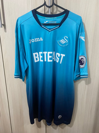 Swansea City Away Shirt 2015 - Size XL (56x77 cm)