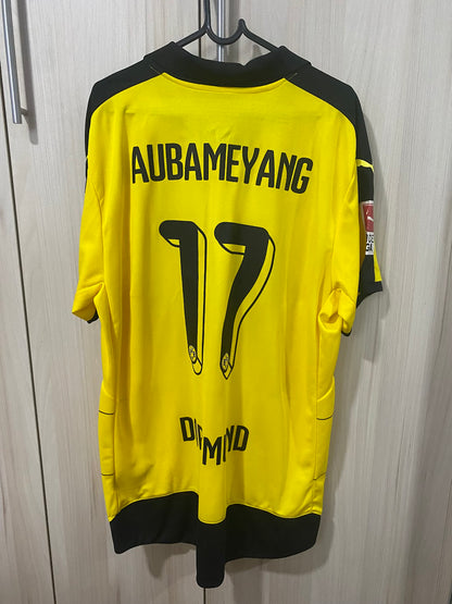 Borussia Dortmund Home Shirt 2014 - Aubameyang (Size XL - 58x78 cm)