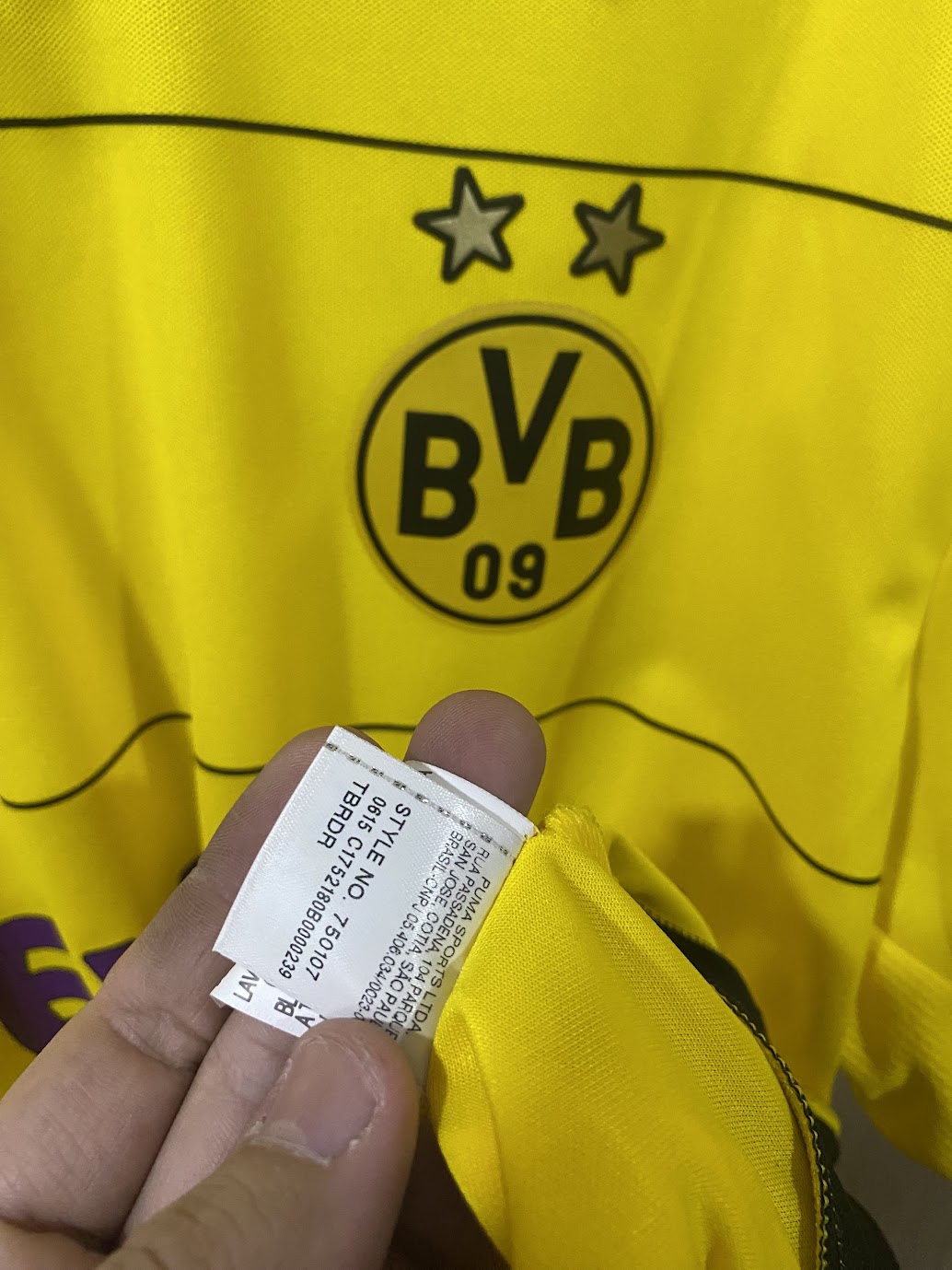 Borussia Dortmund Home Shirt 2014 - Aubameyang (Size XL - 58x78 cm)