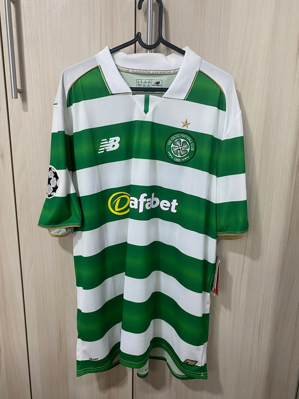 Celtic Home Shirt 2015 (Size XL - 58x78 cm) - Customised with Dembele