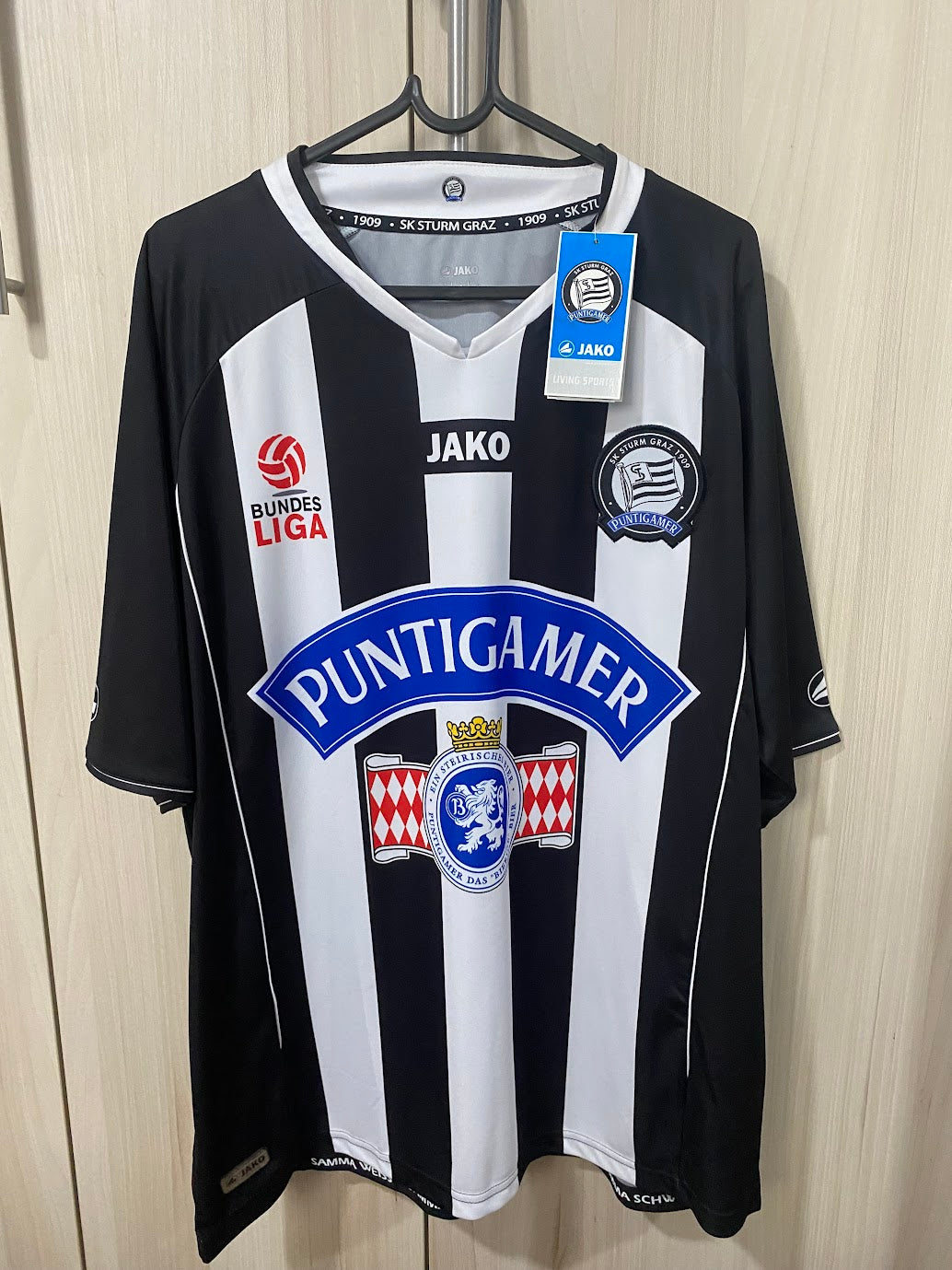 Sturm Graz Home Shirt 2013 (Size XL - 57x76 cm)