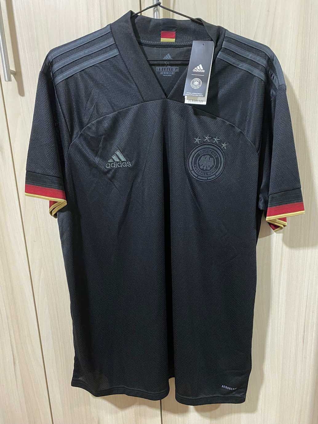 Germany Away Shirt 2020 - All Black - Size XL (58x78 cm)