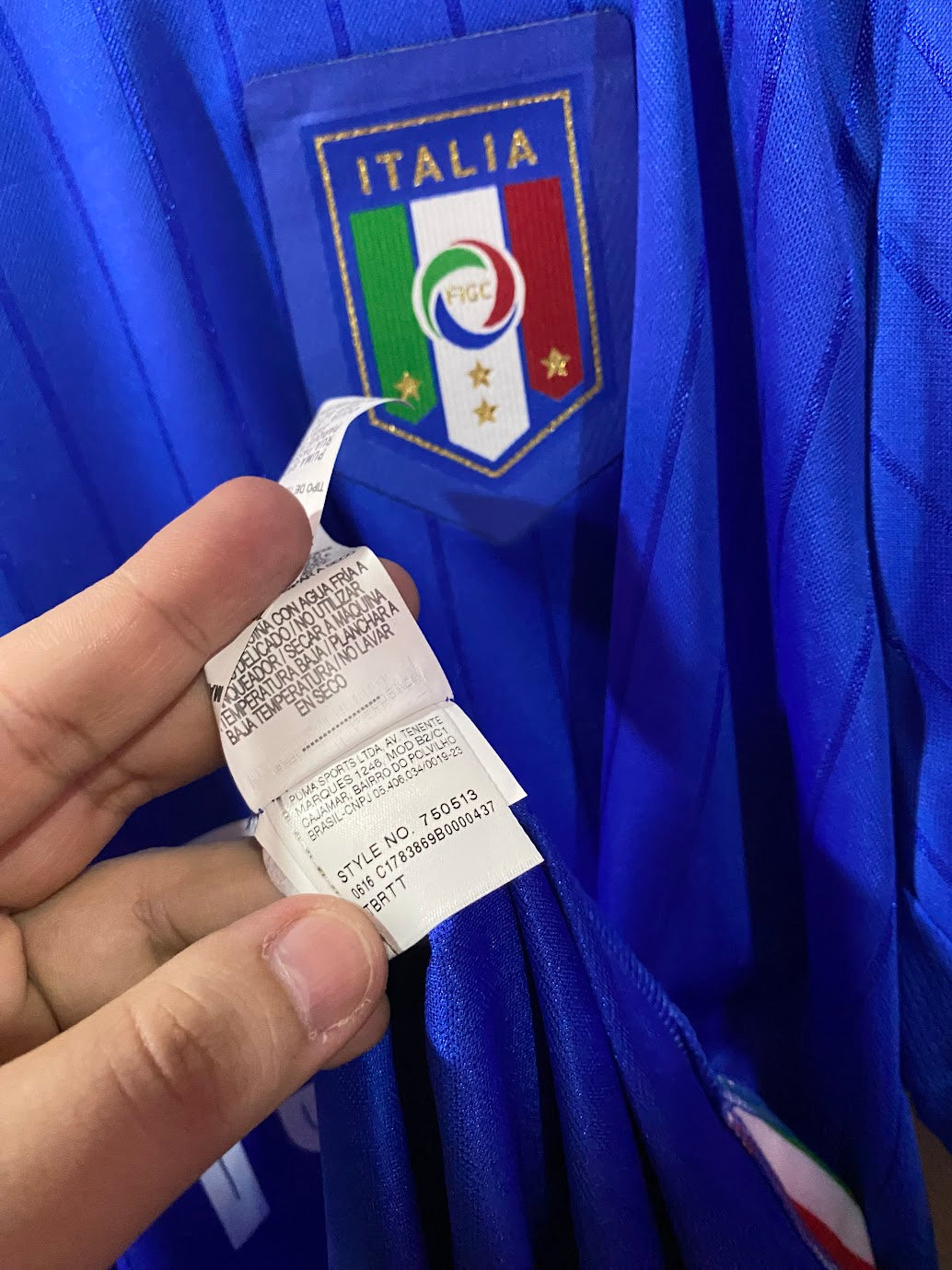 Italy Home Shirt 2016 - Customized Barzagli - Size XXL (61x78 cm)
