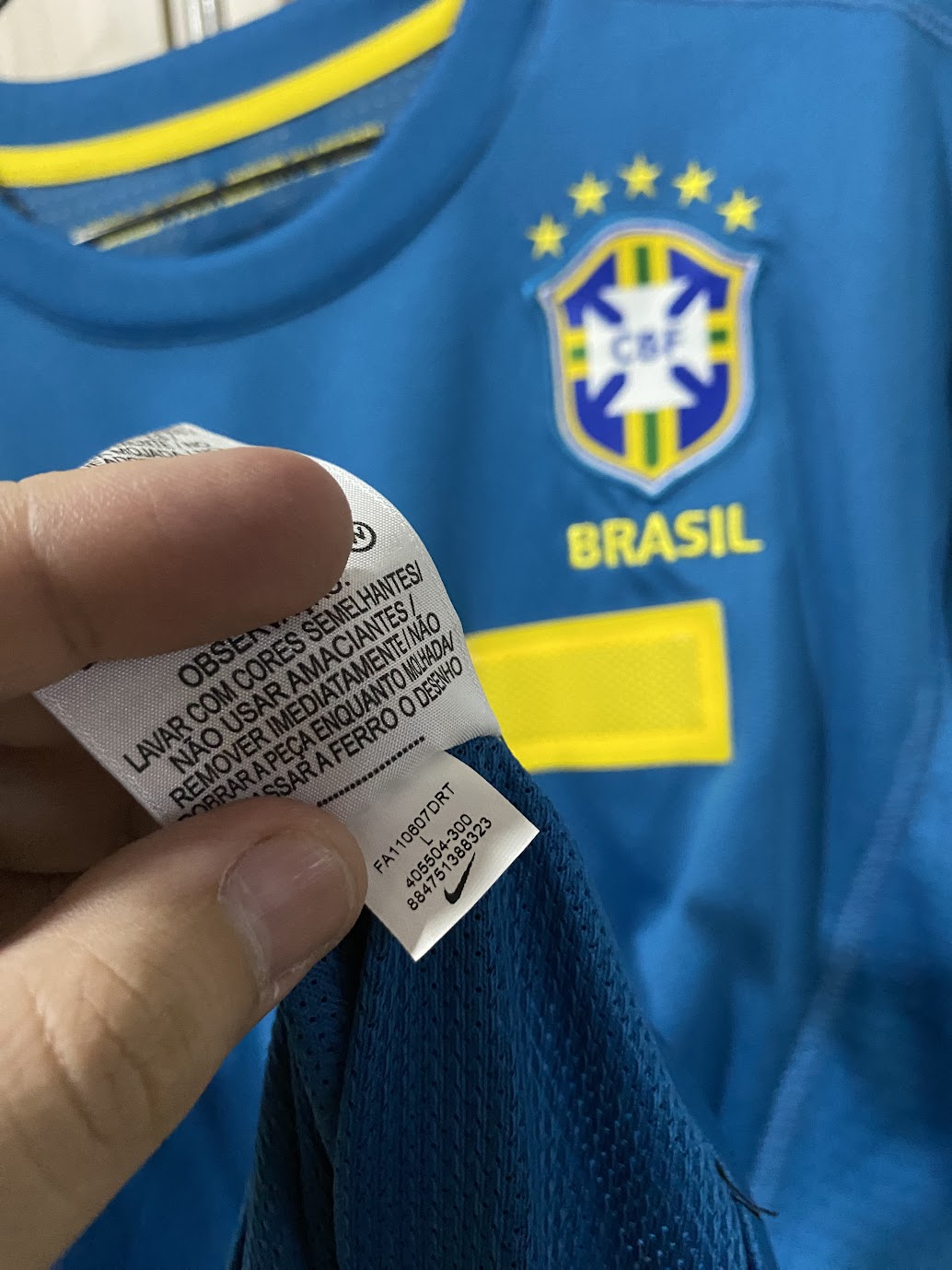 Brazil Away Shirt 2011 G - 55x75 cms
