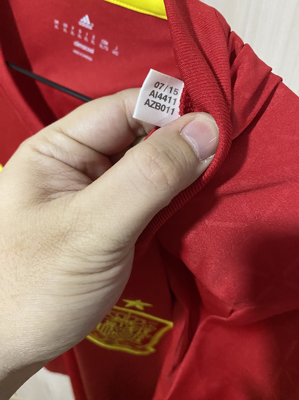 Spain Home Shirt 2016 - Customized Sergio Ramos - Size GG (59x78 cm)