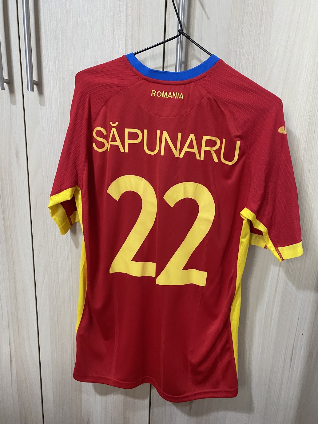 Romania Away Shirt 2016 - Custom Săpunaru - Size XL (54x76 cm)