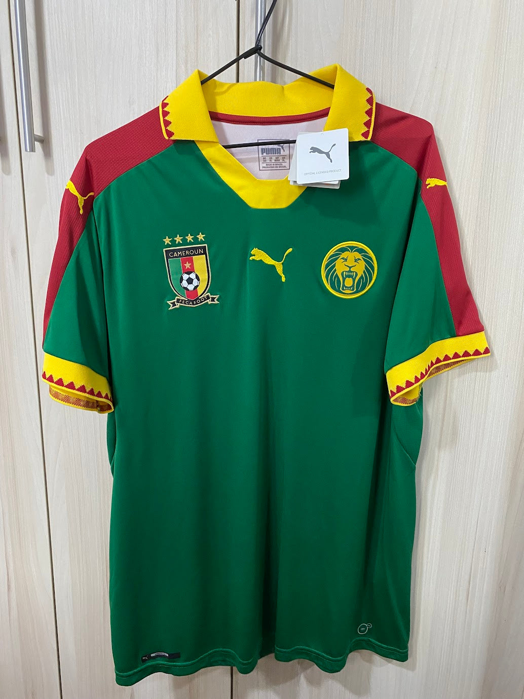 Cameroon Home Shirt 2016 - Size XL (58x78 cm)