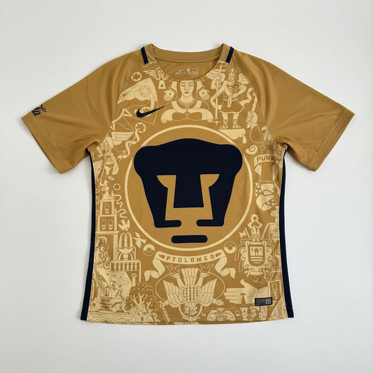 Pumas UNAM · Titular Dourada · Nike · Edição Mural · Excelente Estado