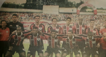 Rara Camisa do Paulista de Jundiaí - Jundiaí Futebol Ltda - De Jogo - Fábio Gomes