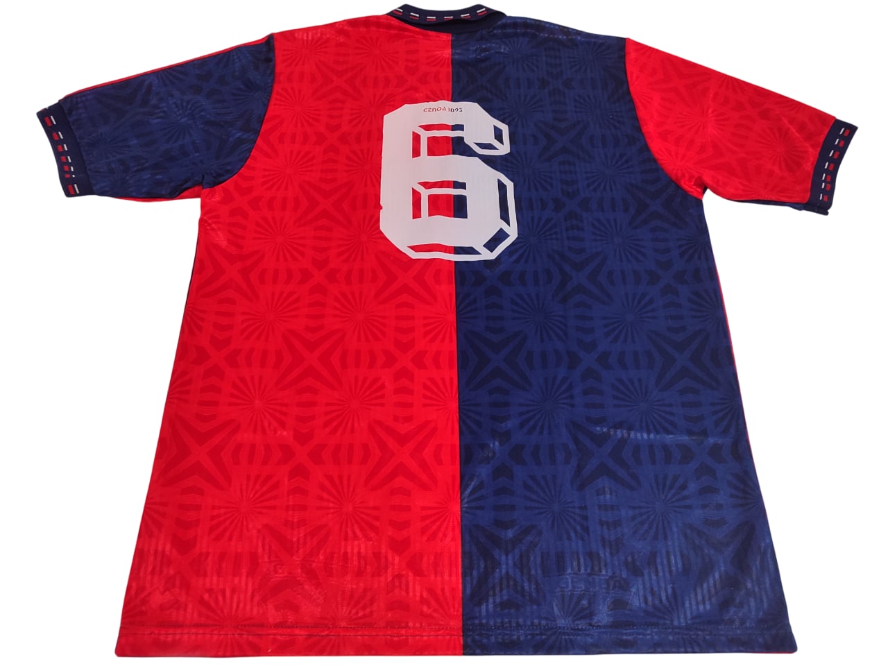 Espetacular Camisa Genoa – Calcio Anos 90! - #6 Usada em Jogo - de Coleção!