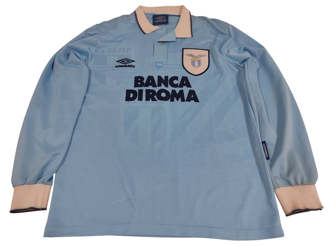 Raridade Espetacular Camisa Lazio 1993/1995 – Calcio Anos 90! - Mangas Longas - de Coleção!
