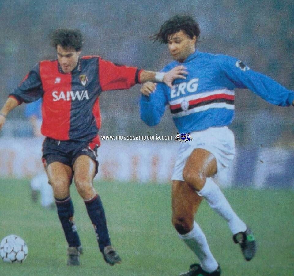Espetacular Camisa Genoa – Calcio Anos 90! - #6 Usada em Jogo - de Coleção!