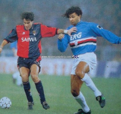 Espetacular Camisa Genoa – Calcio Anos 90! - #6 Usada em Jogo - de Coleção!