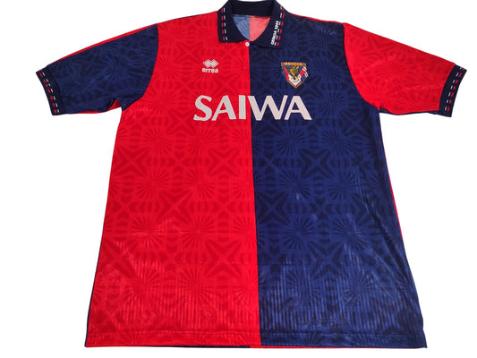 Espetacular Camisa Genoa – Calcio Anos 90! - #6 Usada em Jogo - de Coleção!