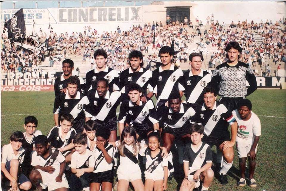 Rare Ponte Preta Shirt - Player - Feint - 1991