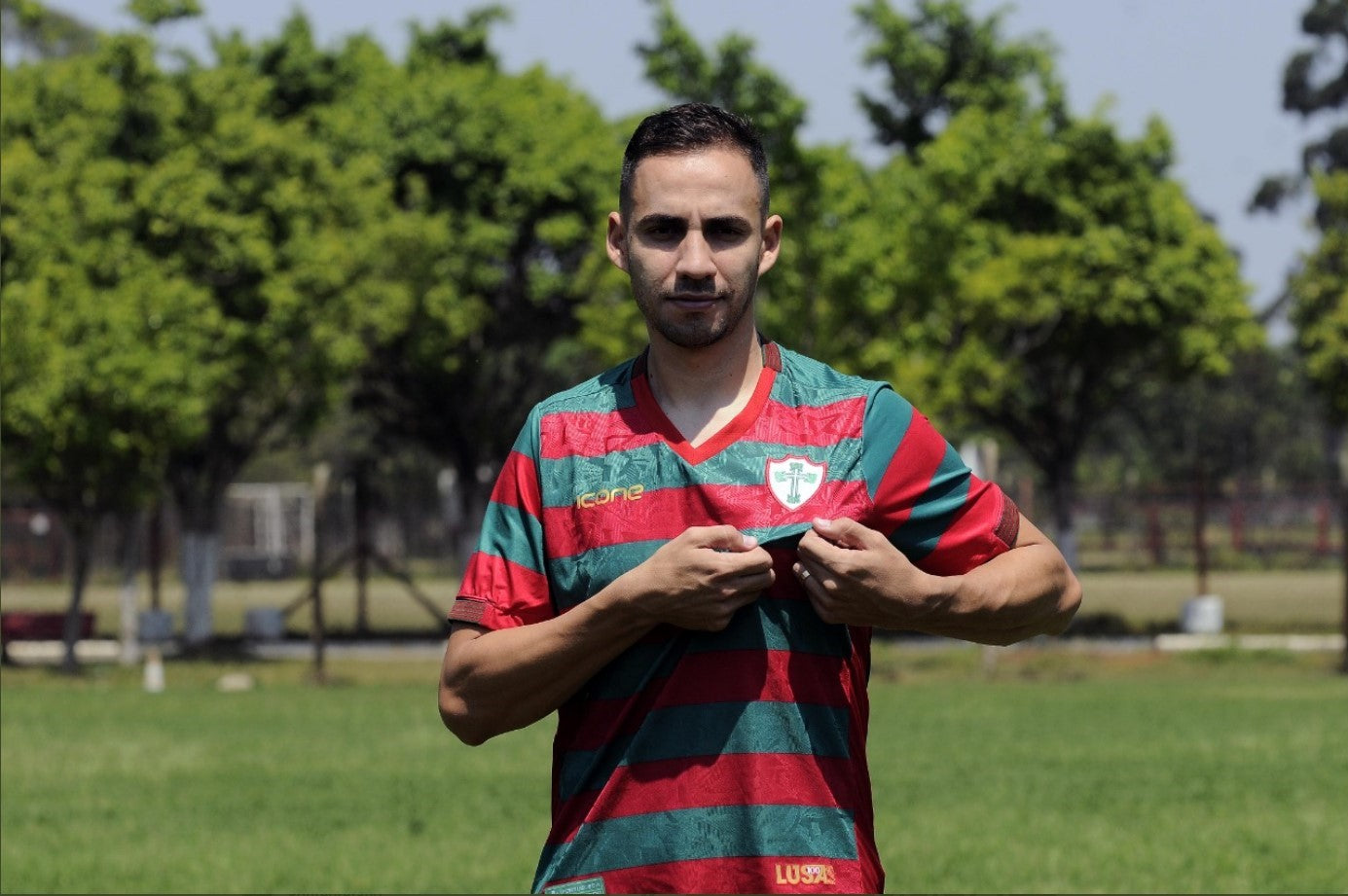 Espetacular Camisa da Portuguesa - Uniforme 1 - Edição Centenário - #17 Modelo Jogador
