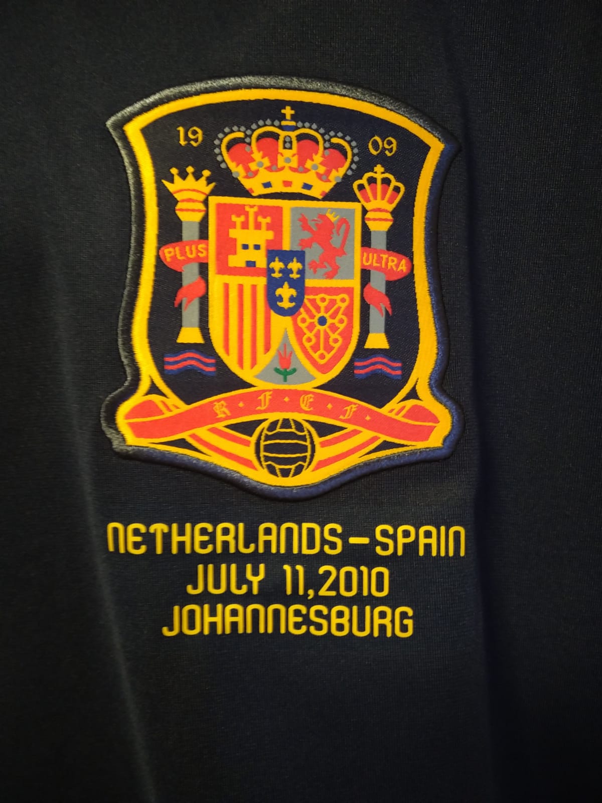 Spain 2010 World Cup Final Shirt (from the store on the label)