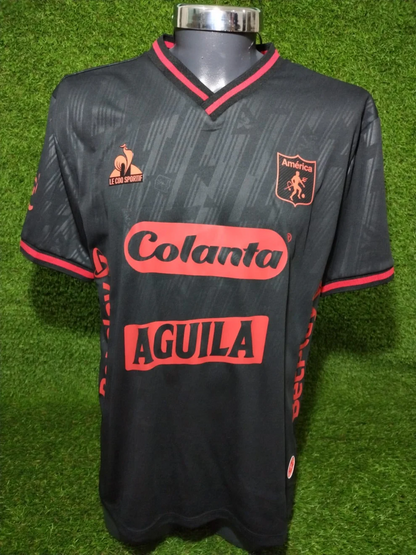 America de Cali Black T-Shirt 2023 - Size GG (56x76 cm) - With Sponsorship