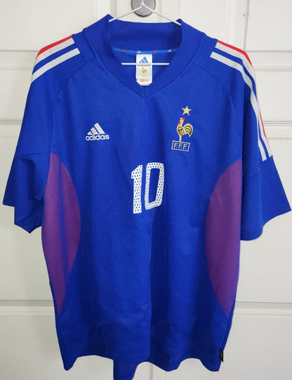 Camisa Seleção Francesa 2002 GG Personalizada Zidane