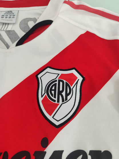 Camisa River Plate Home 2004/05 adidas – #10 Marcelo Gallardo – Mangas Longas – Versão Jogador – Tamanho GG
