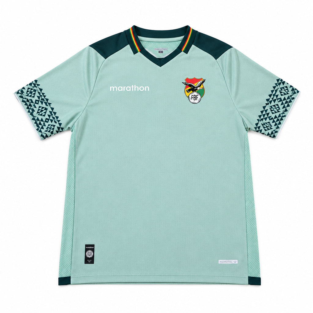 Camisa Bolívia 2024 Marathon verde-menta – frente