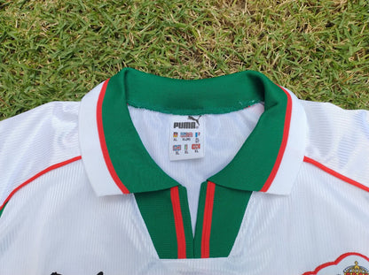 Camisa Bulgária Home 1998 Puma - gola e etiqueta XL