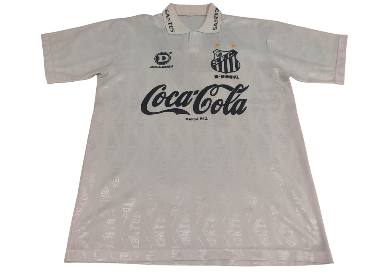 RARA E CLÁSSICA CAMISA DO SANTOS – 1993 COCA-COLA - DE JOGO!