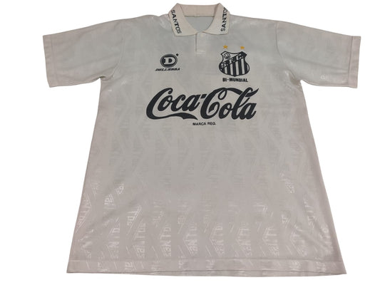 RARA E CLÁSSICA CAMISA DO SANTOS – 1993 COCA-COLA - DE JOGO!