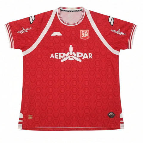 Camisa Club Atlético 3 de Febrero Home 2024 Saltarín Rojo