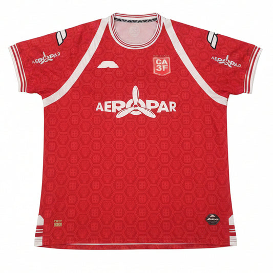 Camisa Club Atlético 3 de Febrero Home 2024 Saltarín Rojo
