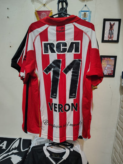 Camisa Estudiantes de La Plata 2009-2010 – Topper – RCA – Verón 11