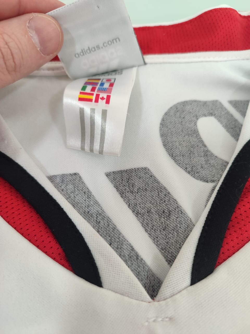 Camisa River Plate Home 2004/05 adidas – #10 Marcelo Gallardo – Mangas Longas – Versão Jogador – Tamanho GG
