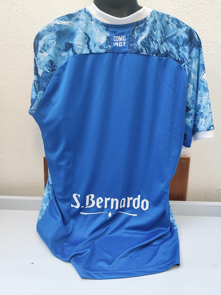 Camisa Como 2022/23 – costas com S.Bernardo