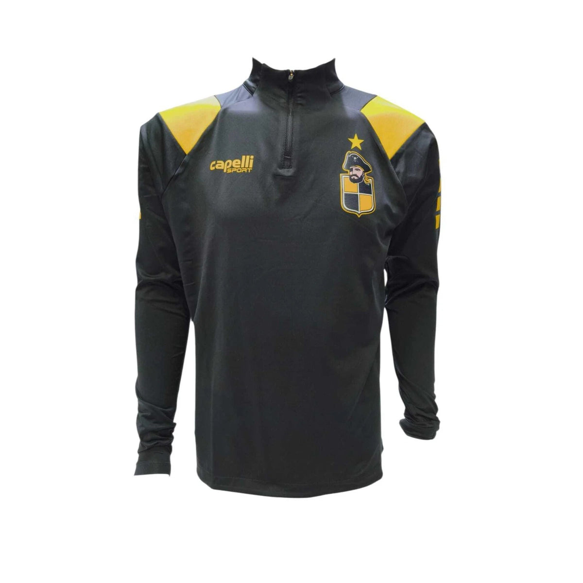 Blusa de treino Coquimbo Unido 2026 Capelli Piquet – frente com escudo do pirata
