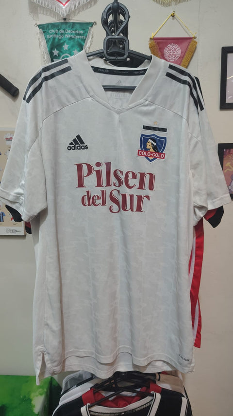 Camisa Colo-Colo Home 2021 #16 adidas – Time Master – Versão Jogador – Tamanho GG