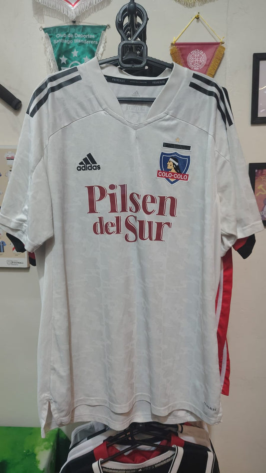 Camisa Colo-Colo Home 2021 #16 adidas – Time Master – Versão Jogador – Tamanho GG
