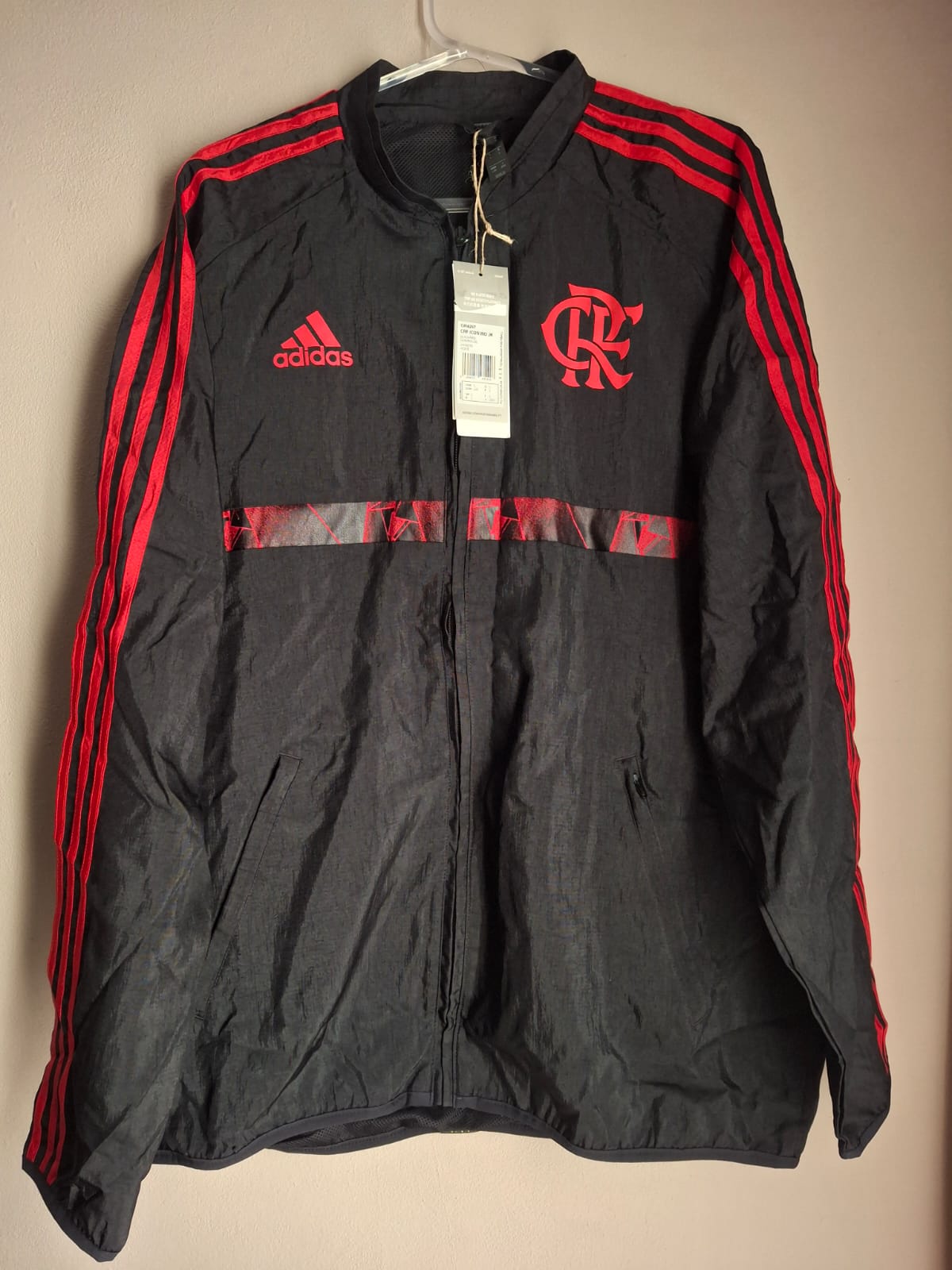 Jaqueta CR Flamengo Icon Preto Adidas - GR4297