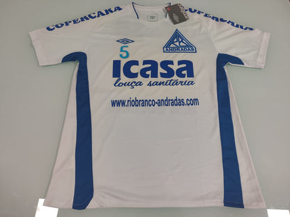 RARIDADE - CAMISA RIO BRANCO DE ANDRADAS – 2009 - DE JOGO!