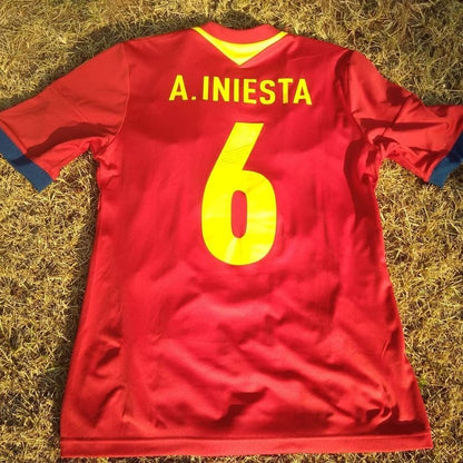 Camisa Espanha Home 2013 - costas A. Iniesta 6