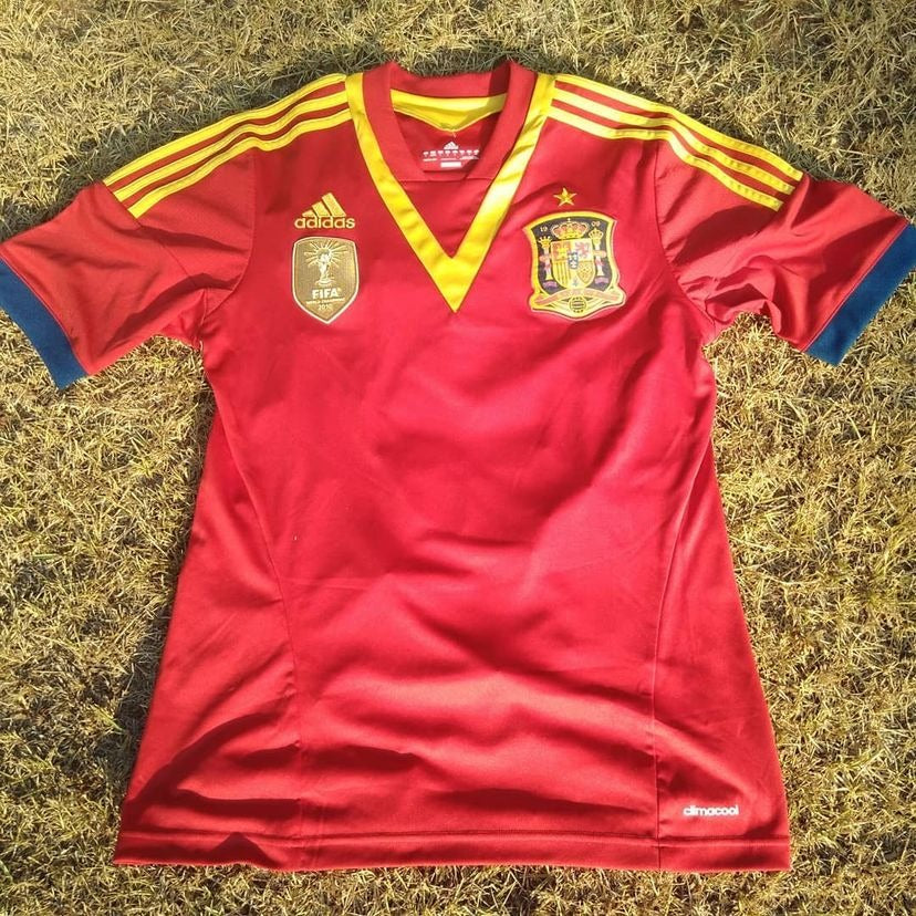 Camisa Espanha Home 2013 Adidas Iniesta - frente