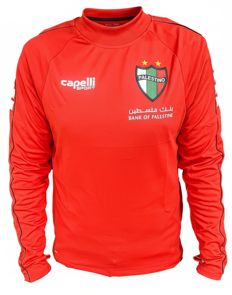 MOLETOM TREINAMENTO PALESTINO 2024 VERMELHO