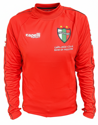 MOLETOM TREINAMENTO PALESTINO 2024 VERMELHO