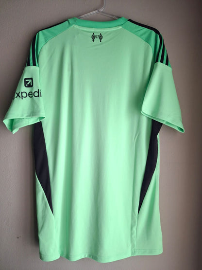 Camisa Liverpool Goleiro 2024/25 Adidas verde – costas