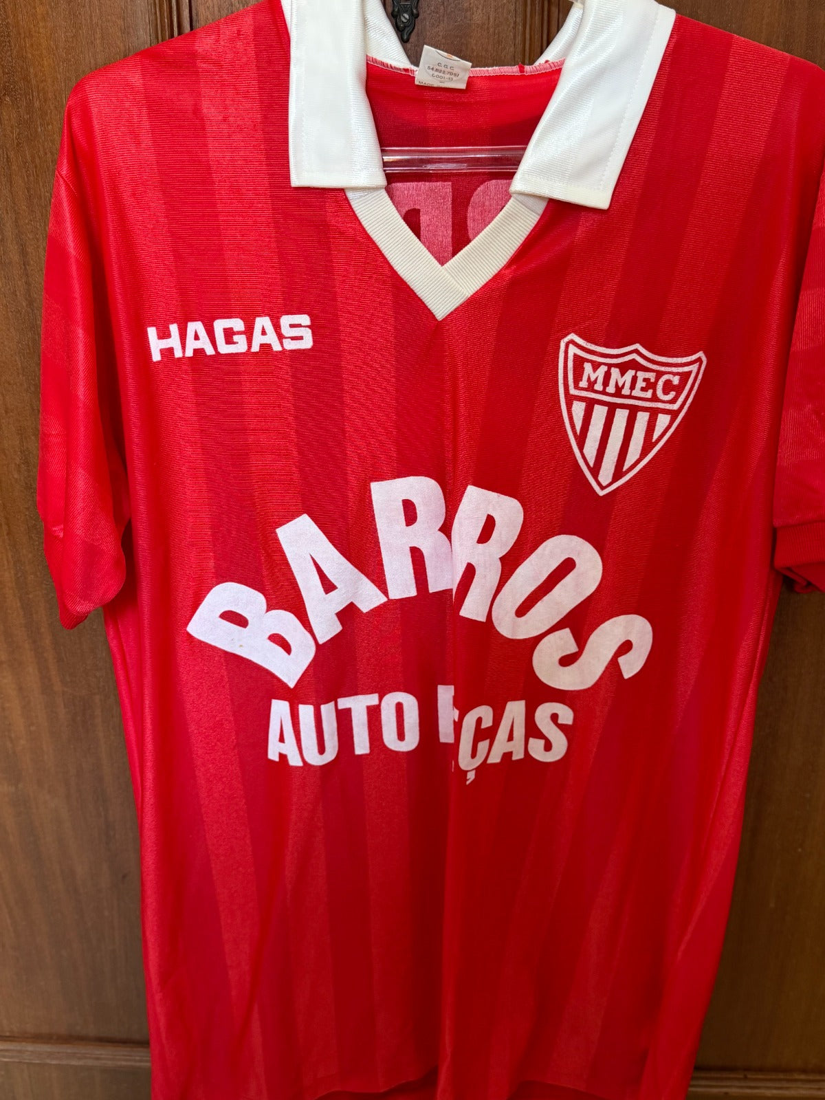 Camisa Mogi Mirim 1990 Hagas Barros Auto Peças - frente