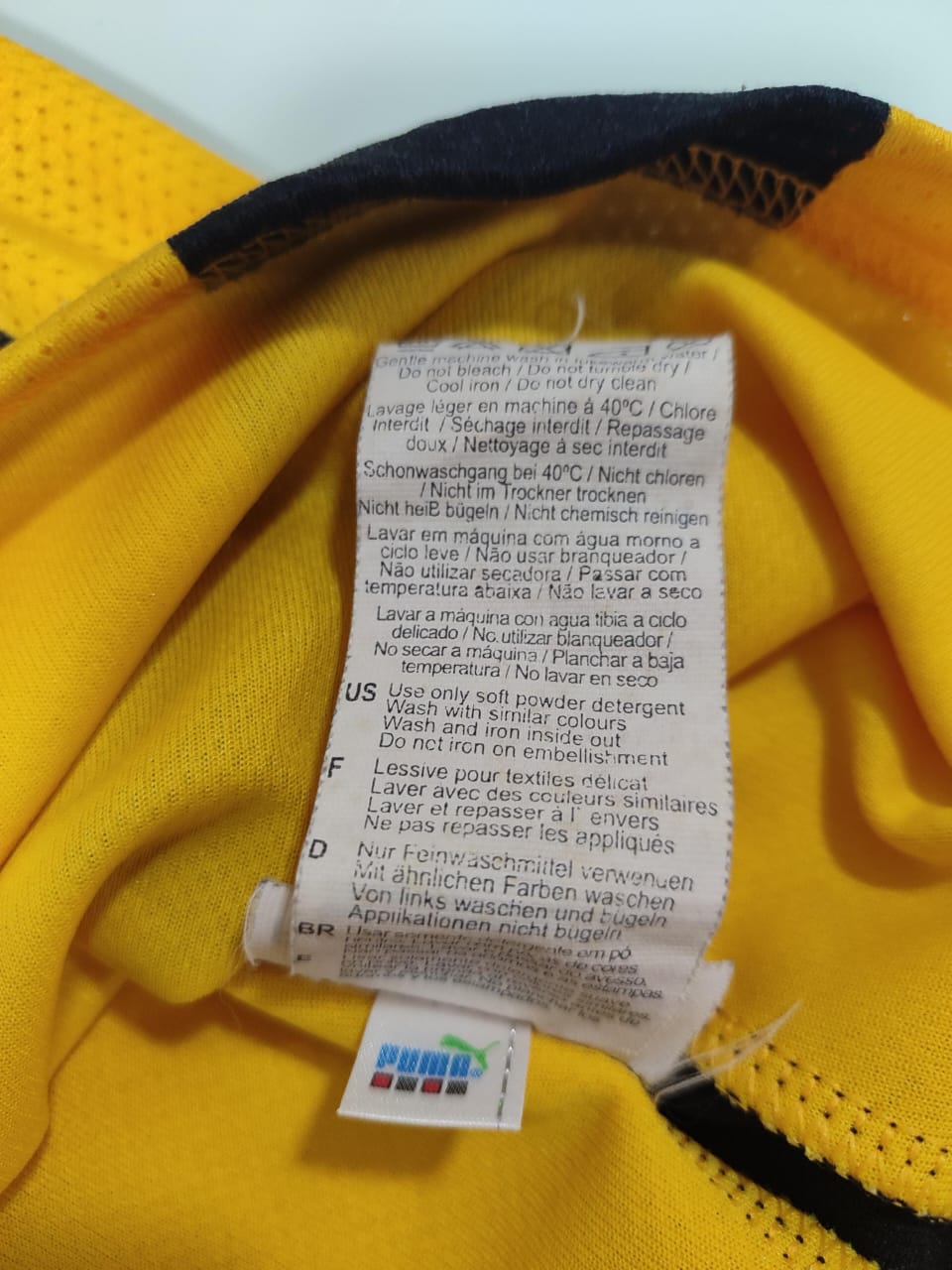 Camisa Peñarol Home 2009 – etiqueta de lavagem