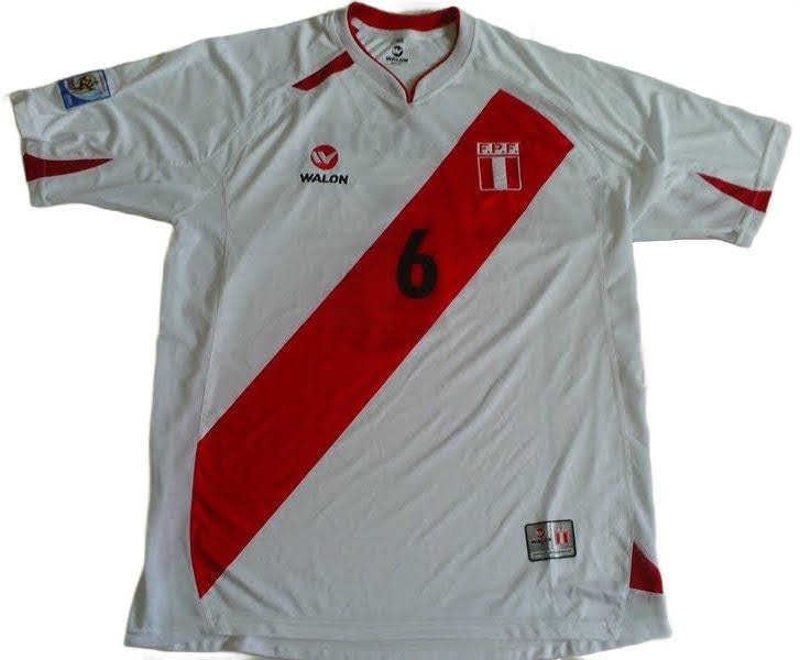 Linda Camisa Peru Home 2008/2010 - #6 Juan Manuel Vargas - de Coleção