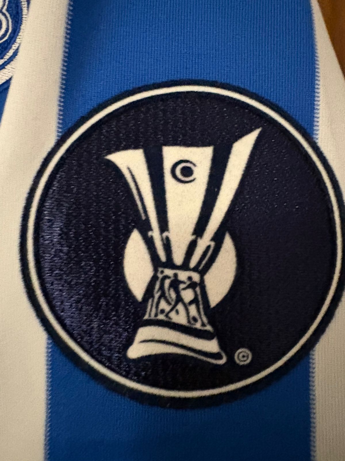 Camisa Odense Boldklub Azul e Branca - Borre 17 - Nike - Player Issue