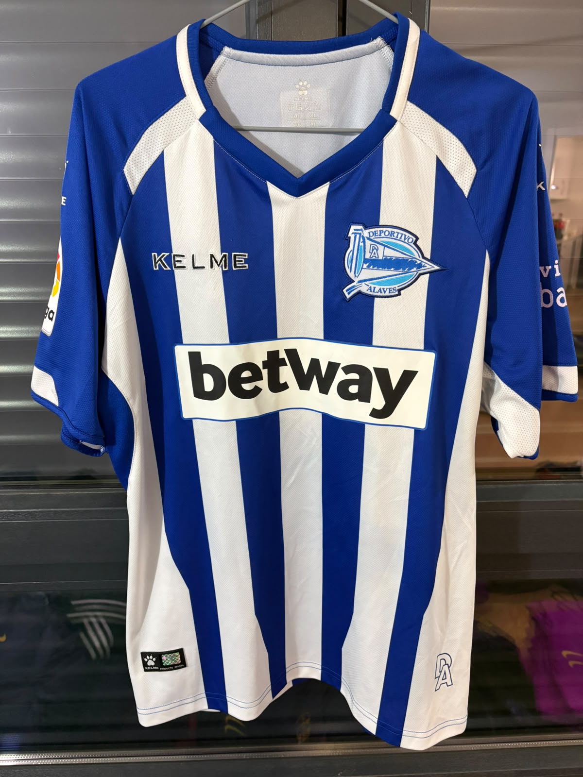 Camisa Deportivo Alavés Azul e Branco - Guidetti 10 - Kelme