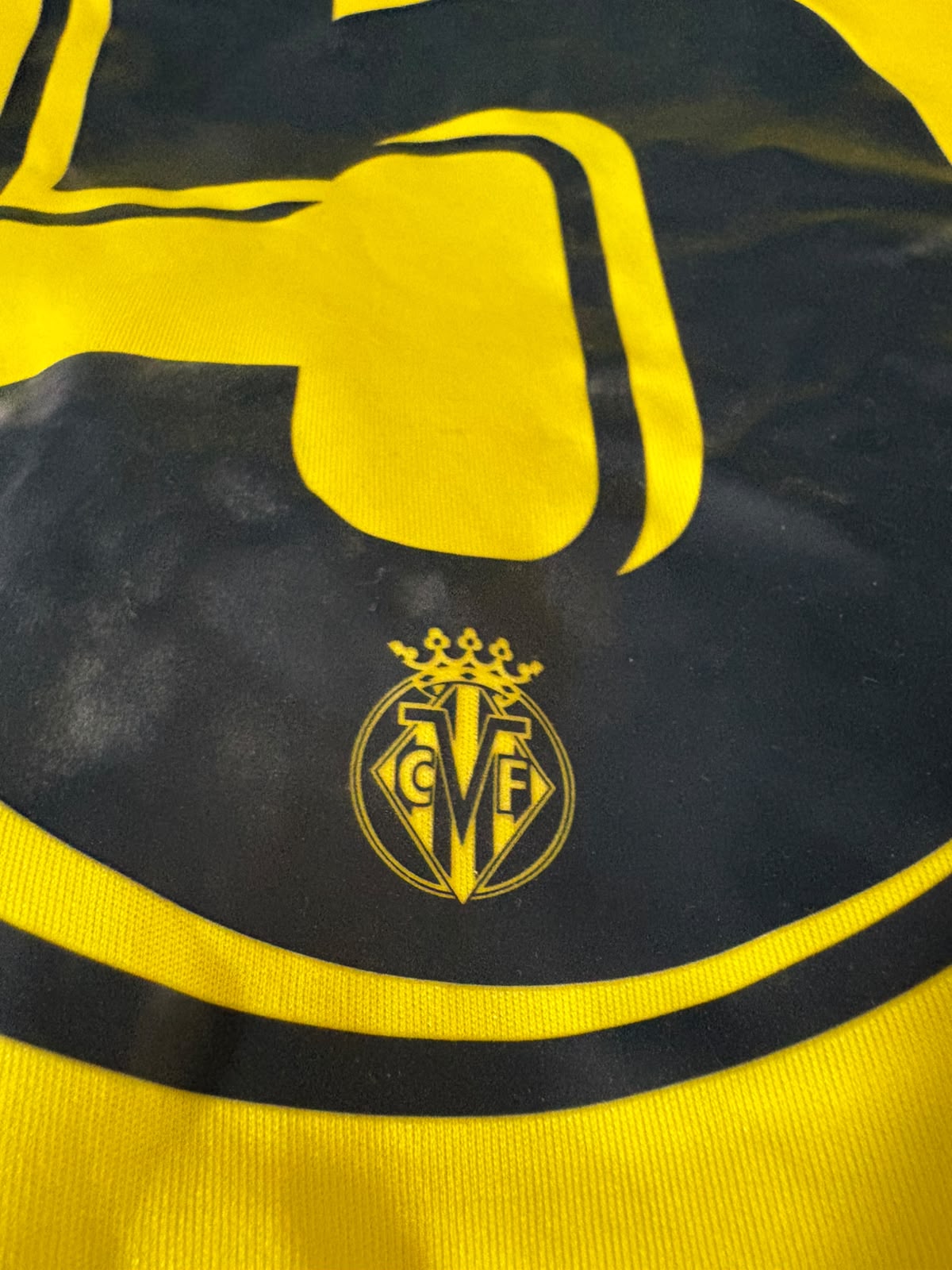 Camisa Villarreal CF Amarela - S. Cáseres 5 - Joma - Player Issue